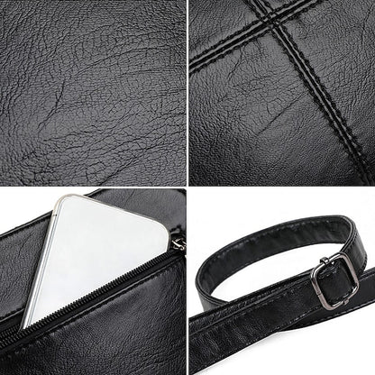 Leather Red Faux – Crossbody Bag Women's Small Minimalist