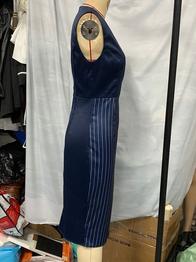 Women's Midi Dress Satin Dress Sheath Dress Formal Dresses