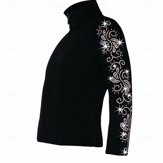 Figure Skating Fleece Jacket Women's Girls' Ice