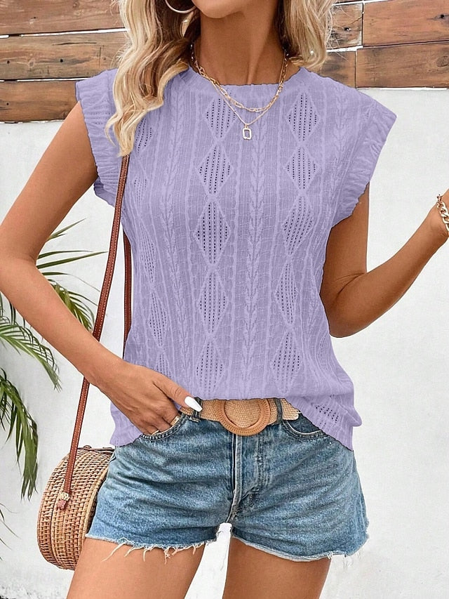 Women's Camisole Tank Top Plain Basic Modern Sleeveless