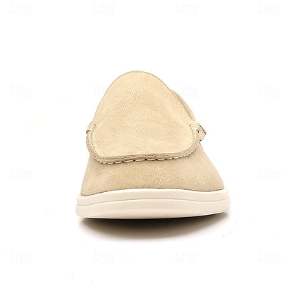 Blue Slip-On Loafers Light Men's Faux Casual – Breathable