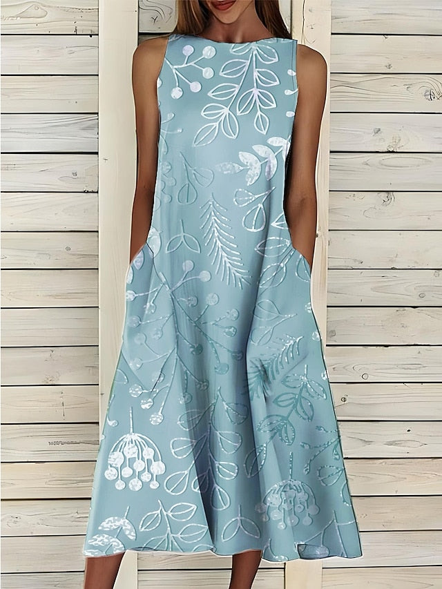 Women's Midi Dress Sundress A Line Dress Summer Dress