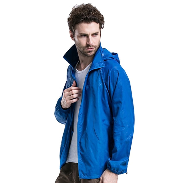 Women's Men's Waterproof Hiking Raincoat UPF 50+ UV