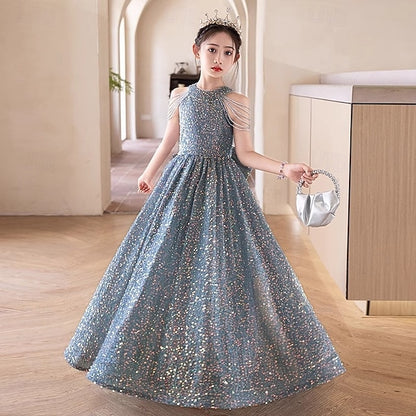 Princess Kid's Flower Dress Girl Girls'