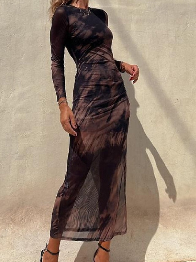 Women's Midi Dress Party Dress Cocktail Dress Sheath Dress
