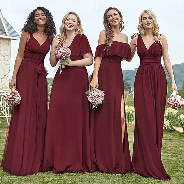 A-Line Ruched Wedding Guest Dress Beach Wedding Elegant Formal