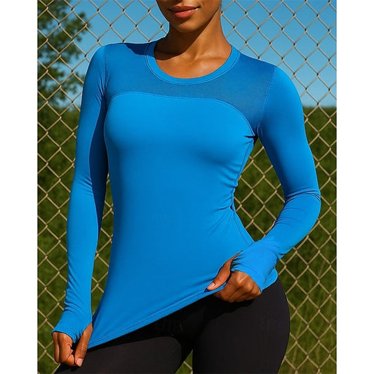 Women's Running T-Shirt Running Top Sports Top Long Sleeve