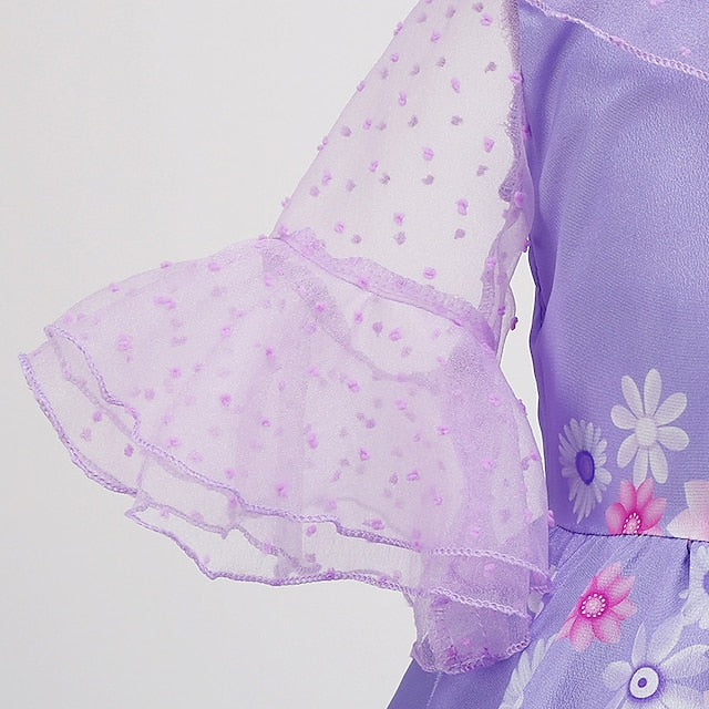 Flower Fairytale Isabela Princess Dress Madrigal Encanto Girl