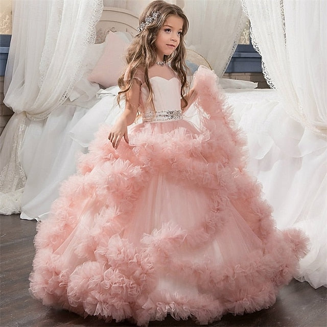 Girls' Flower Kid's Princess Girl Dress