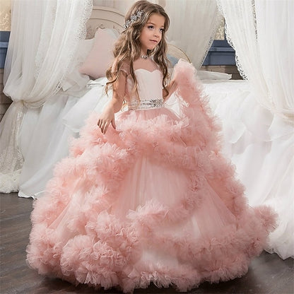 Girls' Flower Kid's Princess Girl Dress