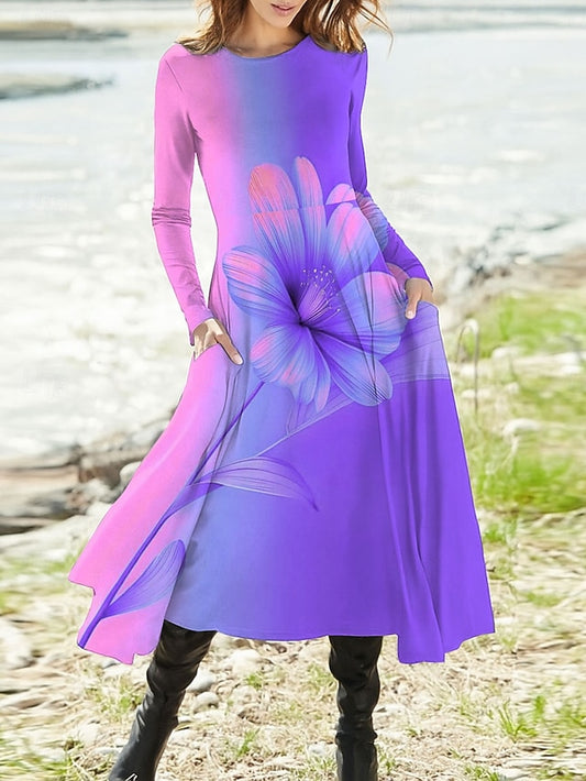 Women's Maxi Dress A Line Dress Fit And Flare Dress