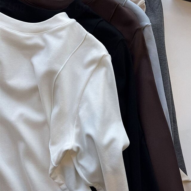 Women's Dressy Tops Tight Tops Tunic Draped Solid Color