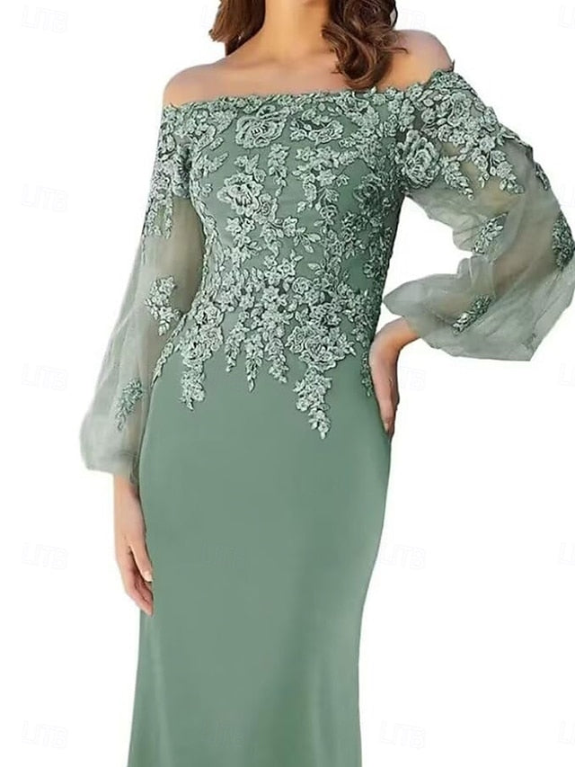 of Shoulder / Elegant Bride Trumpet Mother Mermaid the Dress Off