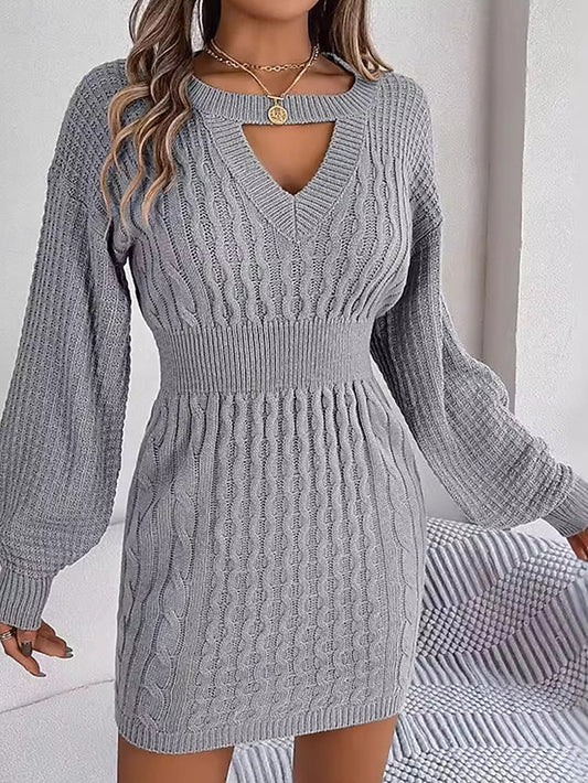 Women's Mini Dress Sweater Dress Casual Dress Elegant