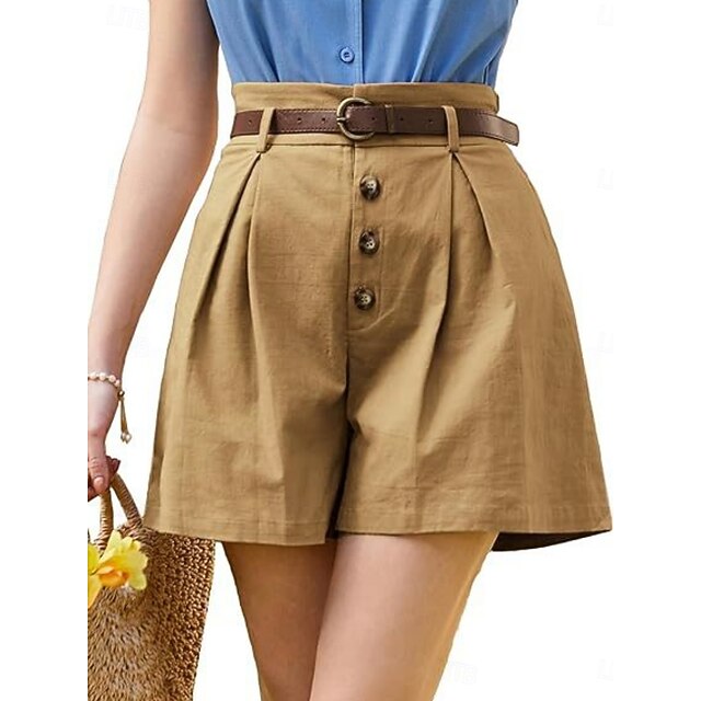 Women's Linen Like Faux Cotton Linen Sweatpants Chinos