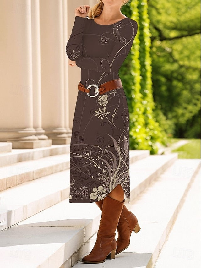 Women's Midi Dress Maxi Dress Sheath Dress Shift Dress