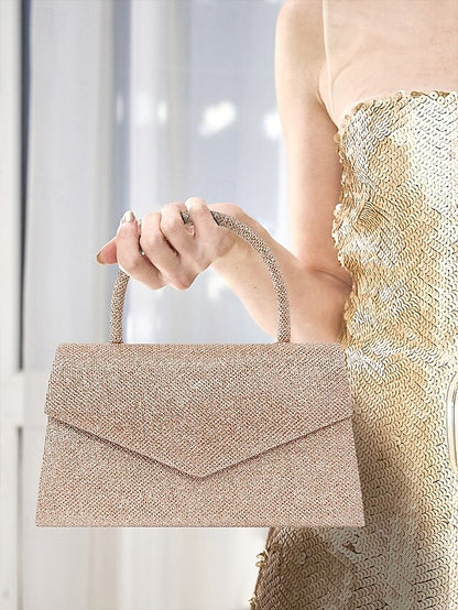 Clutch Bags Bag Evening Flap Polyester Women's Shoulder
