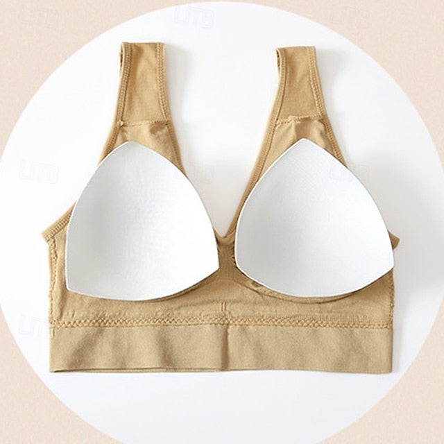Women's Light Support Sports Bra Running Bra Open Back