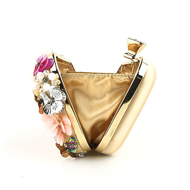 Clutch Embellished Flower – Floral Women's Evening 3D