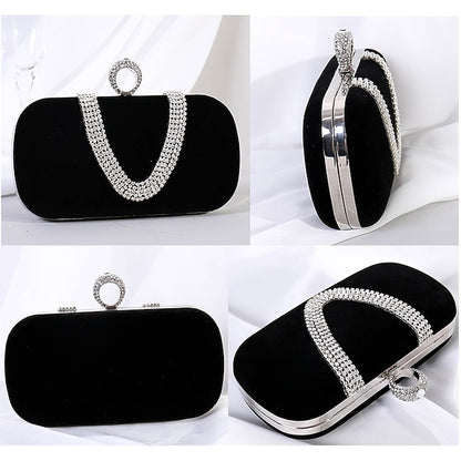 Bags Clutch Evening Velvet Wristlet Bag Women's