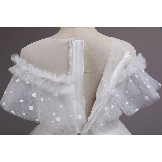 Solid Flower Kids Girls' Dress Party Girl Color