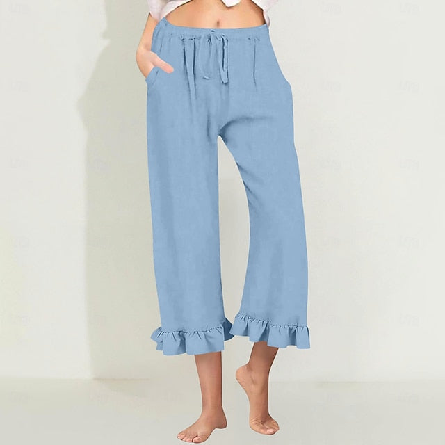 Women's EU / US Size Capri shorts Fashion Casual Capris