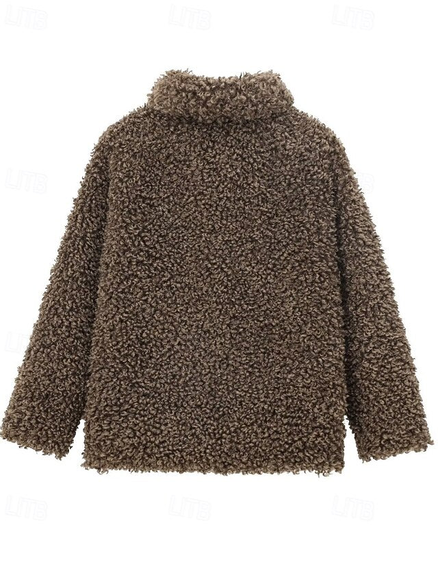 Coat Warm Fur Furs Teddy Comfortable Women's Faux