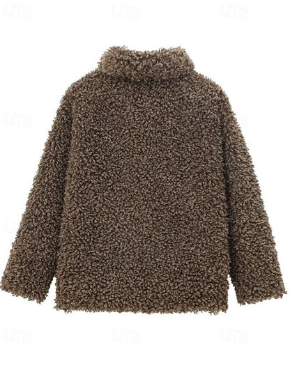 Coat Warm Fur Furs Teddy Comfortable Women's Faux
