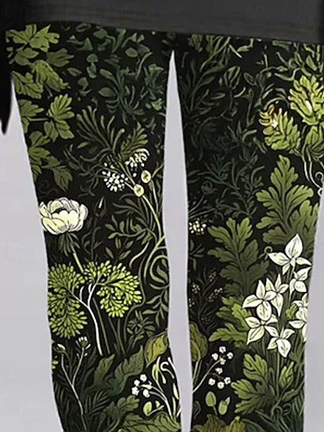 Women's Leggings Cozy Leggings Vintage Fashion Streetwear