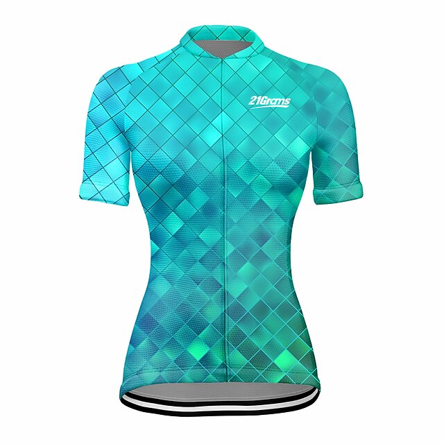 Women's Cycling Jersey Geometric Short Sleeve Bike Jersey