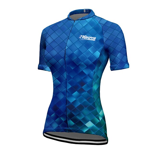 Women's Cycling Jersey Geometric Short Sleeve Bike Jersey