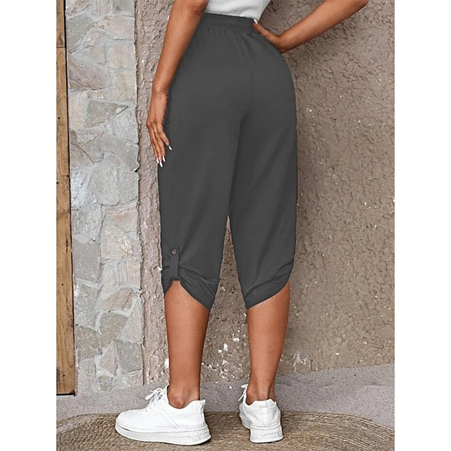 Women's Sweatpants Capri Pants Chinos Vacation Fashion