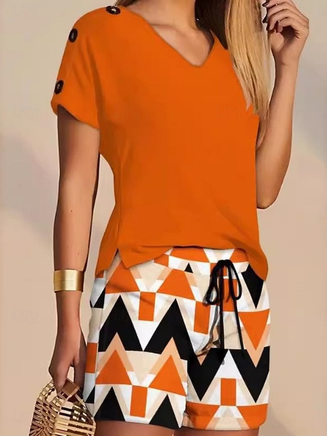 Women's 2 Pieces Fashion Streetwear Daily Shorts Sets Short