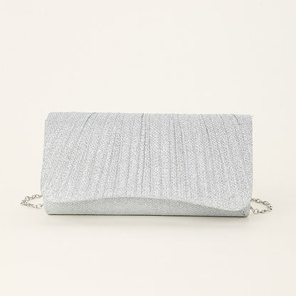 Silver Purse – Evening Women's Clutch Glitter Elegant