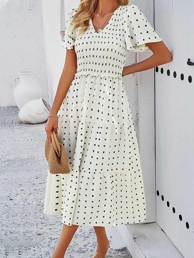 Women's Midi Dress Casual Dress Summer Dress Print Dress