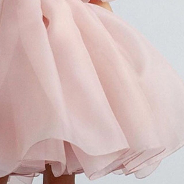 Dress Girl Color Solid Party Flower Girls' Kids