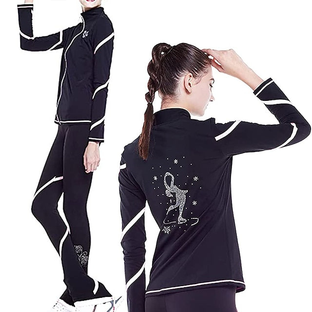 Figure Skating Jacket with Pants Women's Girls' Ice