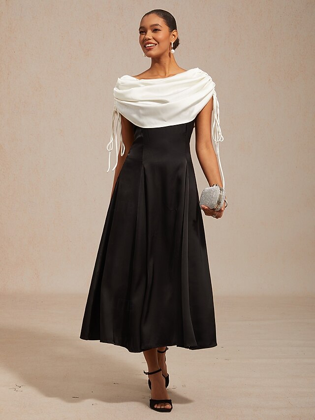 Women's Midi Dress Sheath Dress Elegant Solid Color