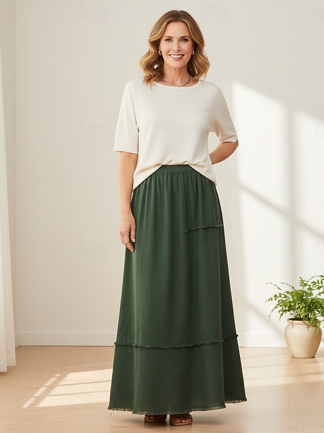 70% Linen Women's Linen Skirts Cotton Linen Skirts Casual