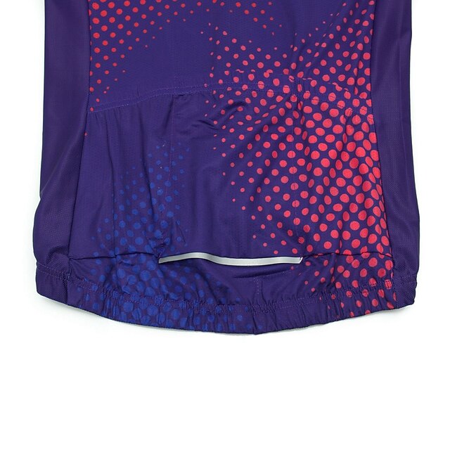 Women's Cycling Jersey Polka Dot Long Sleeve Bike Jersey