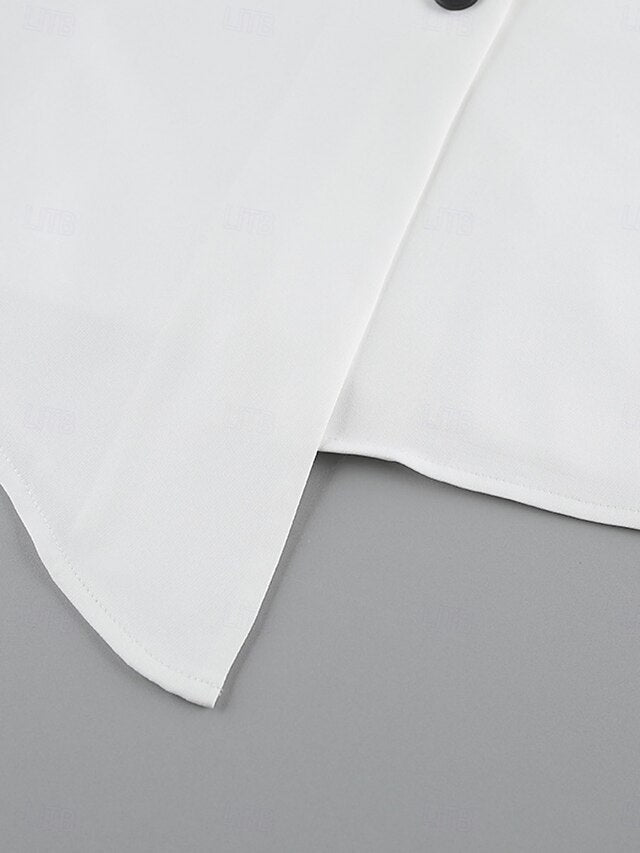 Women's Two Piece Sets Skirt Sets Short Sleeve V Neck Plain