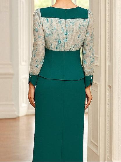 Piece Bride of the Two Sets Formal Dress Elegant Mother