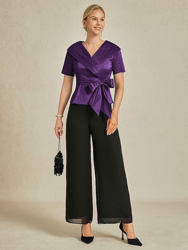 Women's With Belt Solid Color Stylish Turndown Fuchsia