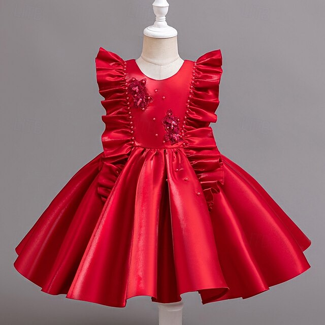 Toddler Dress Sleeveless Party Wedding Girls' Floral