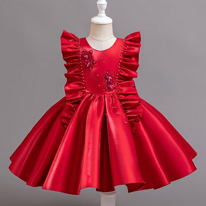 Toddler Dress Sleeveless Party Wedding Girls' Floral