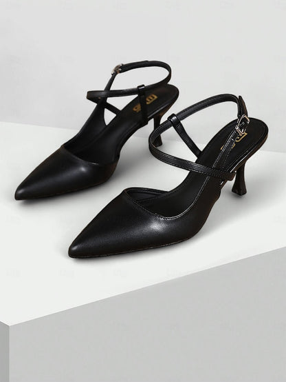 Women's Pumps Slingback Elegant Heel Nude – Kitten