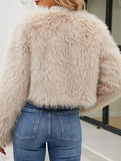 Furs Winter Faux Comfortable Fur Warm Women's Coat