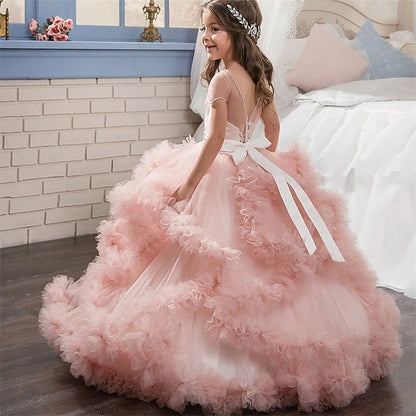Girls' Flower Kid's Princess Girl Dress