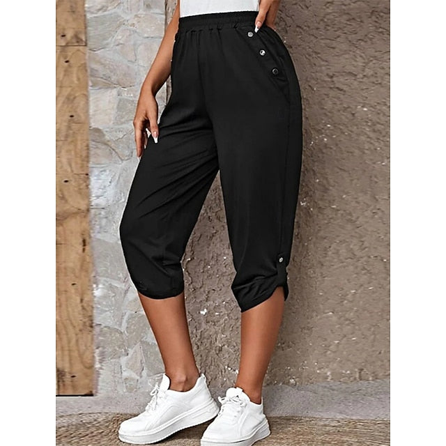 Women's Sweatpants Capri Pants Chinos Vacation Fashion