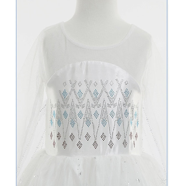 Dress Fairytale Flower Frozen Princess Girl Vacation Elsa